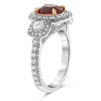 Cushion Ruby Ring — view 3