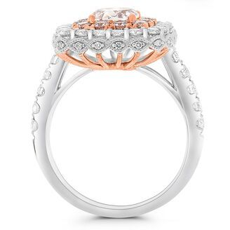 1.01 ct Fancy Light Purplish Pink Diamond Ring — view 2