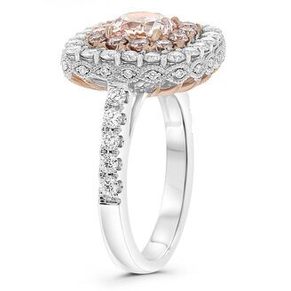 1.01 ct Fancy Light Purplish Pink Diamond Ring — view 3