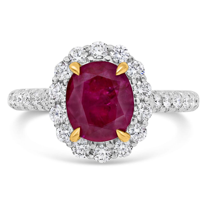 Oval Ruby Ring — view 1