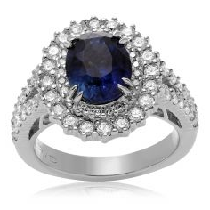 Oval Sapphire Ring — view 1