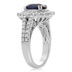 Oval Sapphire Ring — view 3