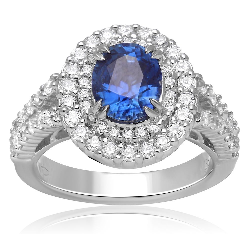 Oval Sapphire Ring — view 1