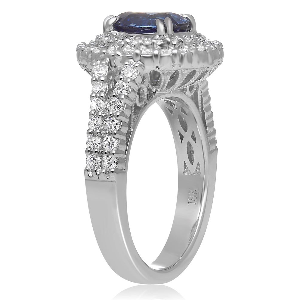 Oval Sapphire Ring — view 2