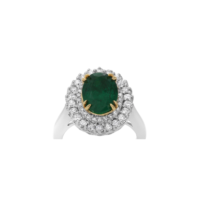 Oval Emerald Ring — view 1
