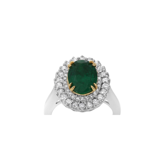 Oval Emerald Ring — view 1