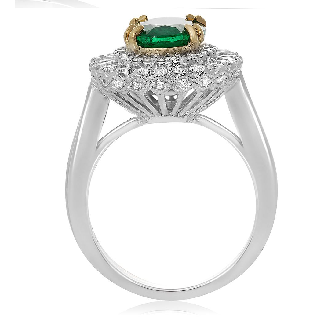 Oval Emerald Ring — view 2