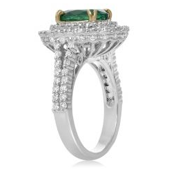 Oval Emerald Ring — view 3