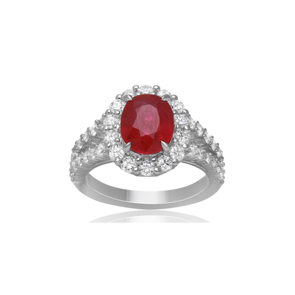 Oval Ruby Ring — view 1