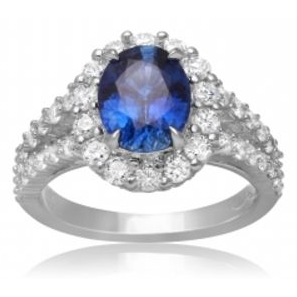 Oval Sapphire Ring — view 1