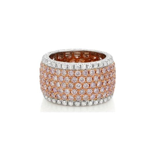 Round Pink Diamond Ring — view 1