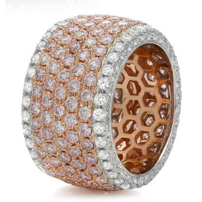 Round Pink Diamond Ring — view 3