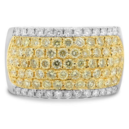 Round Fancy Yellow Diamond Ring — view 1