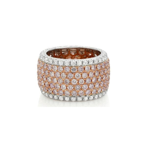 Round Pink Diamond Ring — view 1