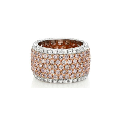 Round Pink Diamond Ring — view 1