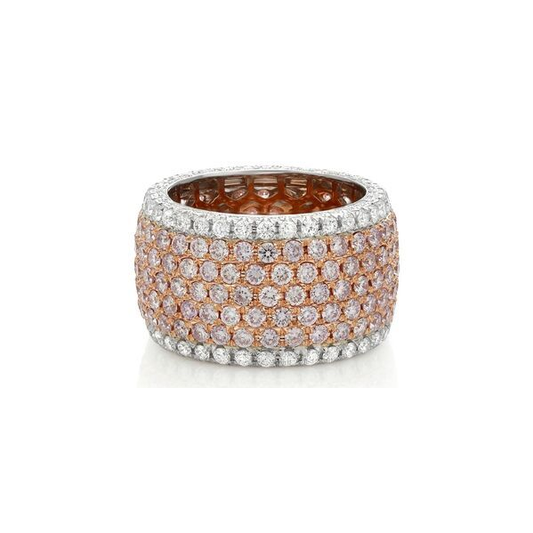 Round Pink Diamond Ring — view 1