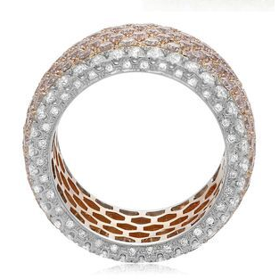 Round Pink Diamond Ring — view 2