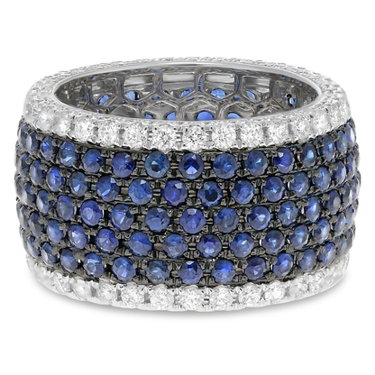 Round Sapphire Ring — view 1