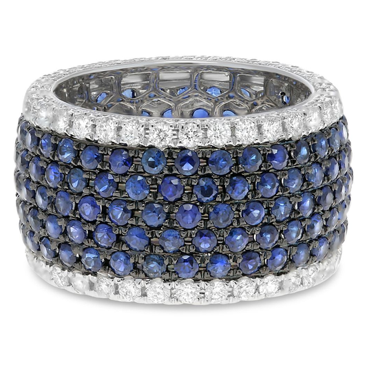 Round Sapphire Ring — view 1