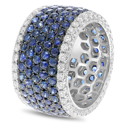 Round Sapphire Ring — view 3