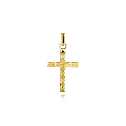 14K Yellow Gold Cross Pendant — Gabriel & Co. PCM6538Y4JJJ