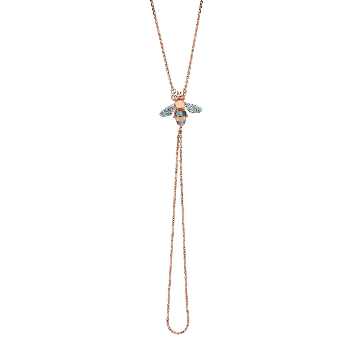 Bee Goddess Queen Bee Mellie Gold Diamond Hand Chain