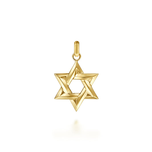 14K Yellow Gold Star of David Pendant — Gabriel & Co. PTM6537Y4JJJ