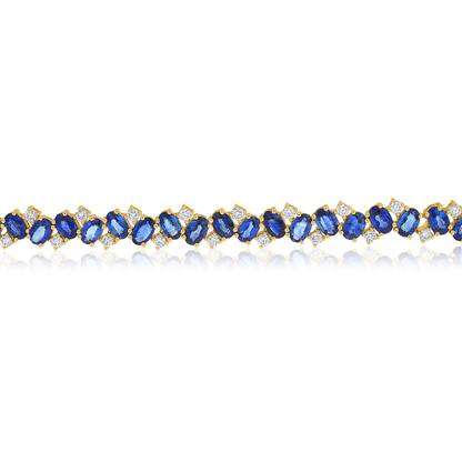 Oval Sapphire Bracelet — view 2