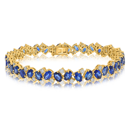 Oval Sapphire Bracelet — view 1