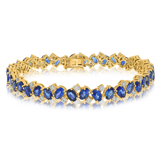 Oval Sapphire Bracelet — view 1
