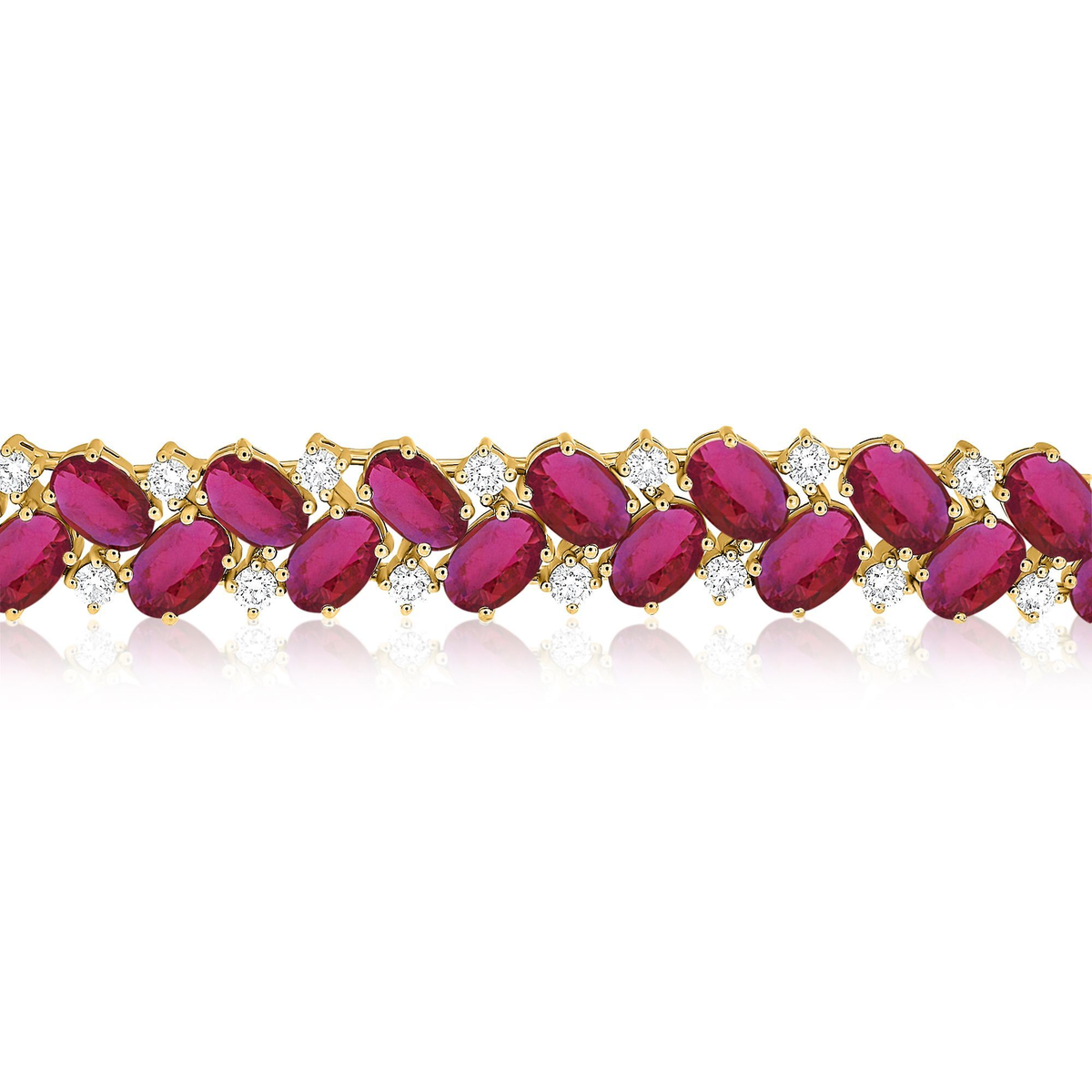 Oval Ruby Bracelet — view 2