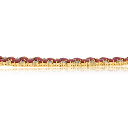 Oval Ruby Bracelet — view 3