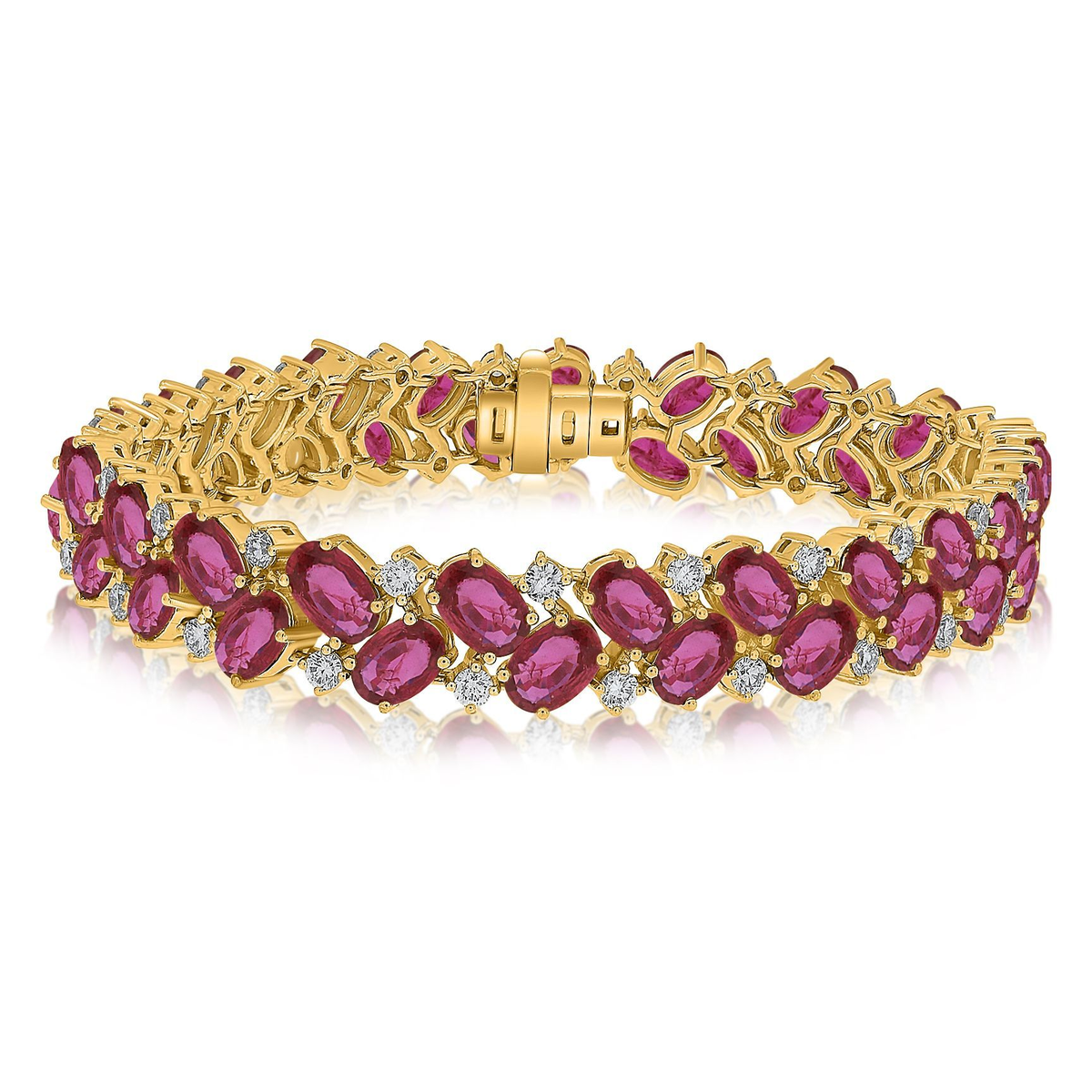 Oval Ruby Bracelet — view 1