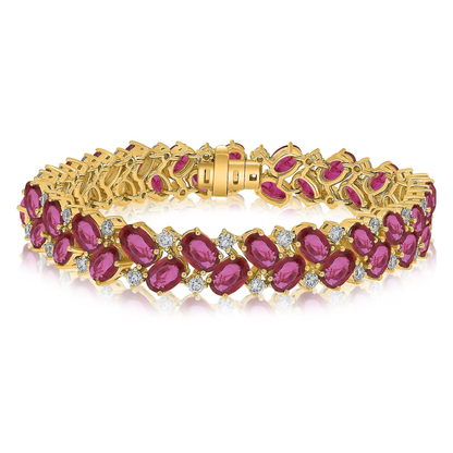 Oval Ruby Bracelet — view 1