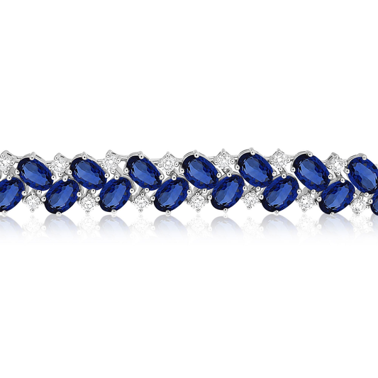 Oval Sapphire Bracelet — view 1