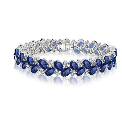 Oval Sapphire Bracelet — view 2
