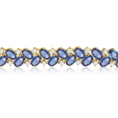 Oval Sapphire Bracelet — view 2