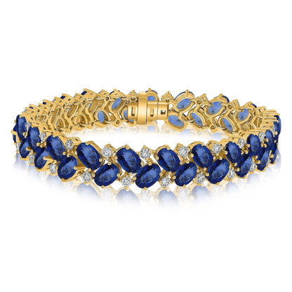 Oval Sapphire Bracelet — view 1