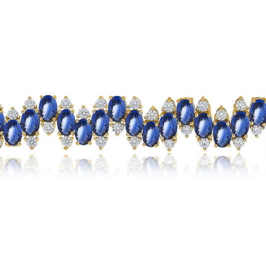 Oval Sapphire Bracelet — view 2