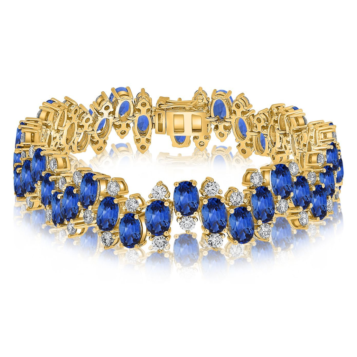 Oval Sapphire Bracelet — view 1