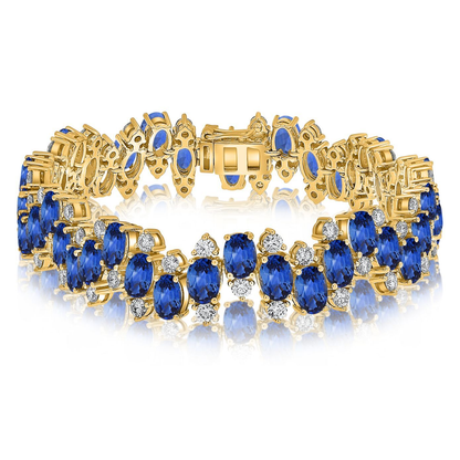 Oval Sapphire Bracelet — view 1