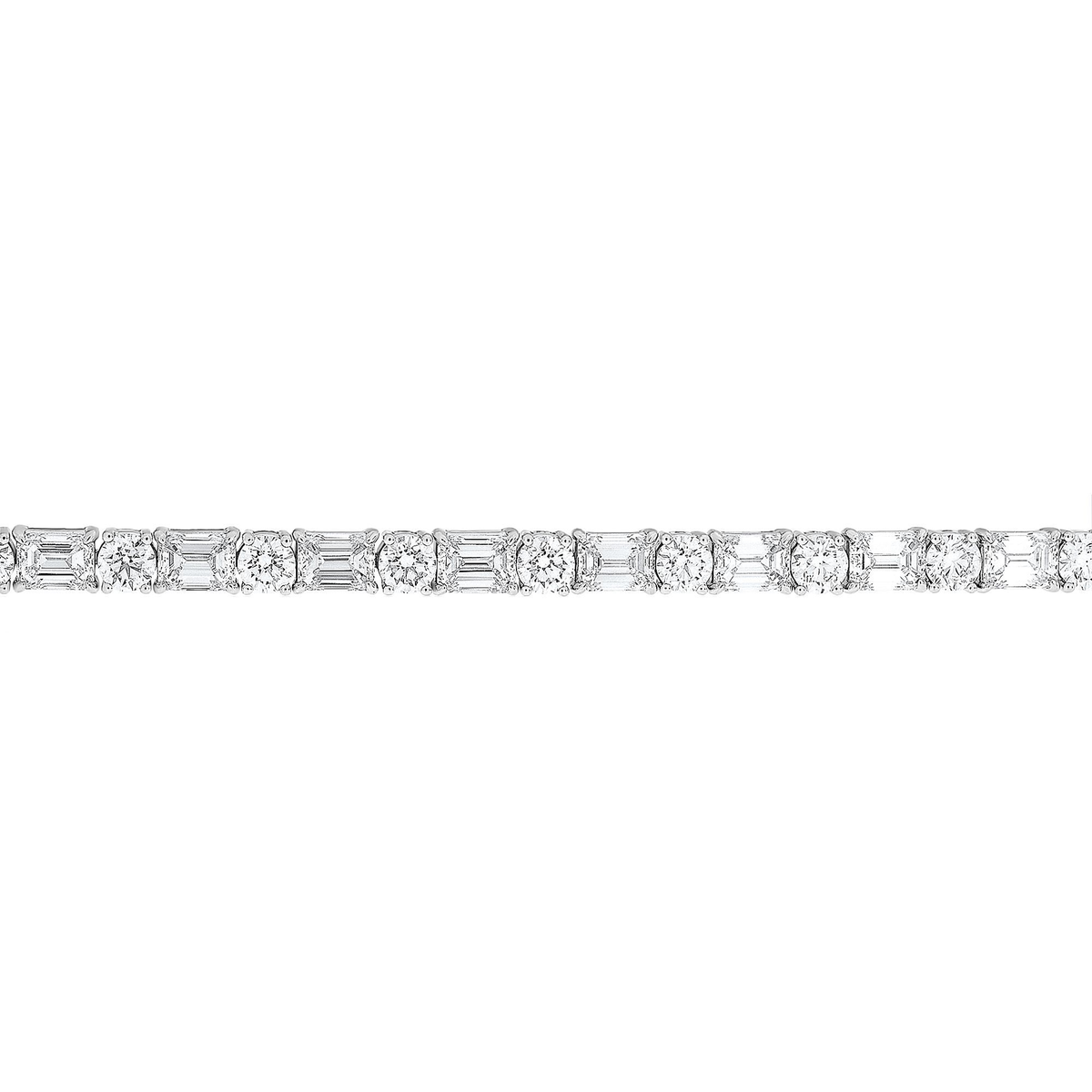 Emerald Cut Diamond Bracelet — view 2