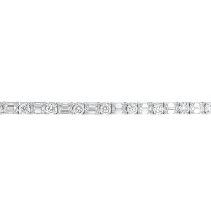 Emerald Cut Diamond Bracelet — view 2