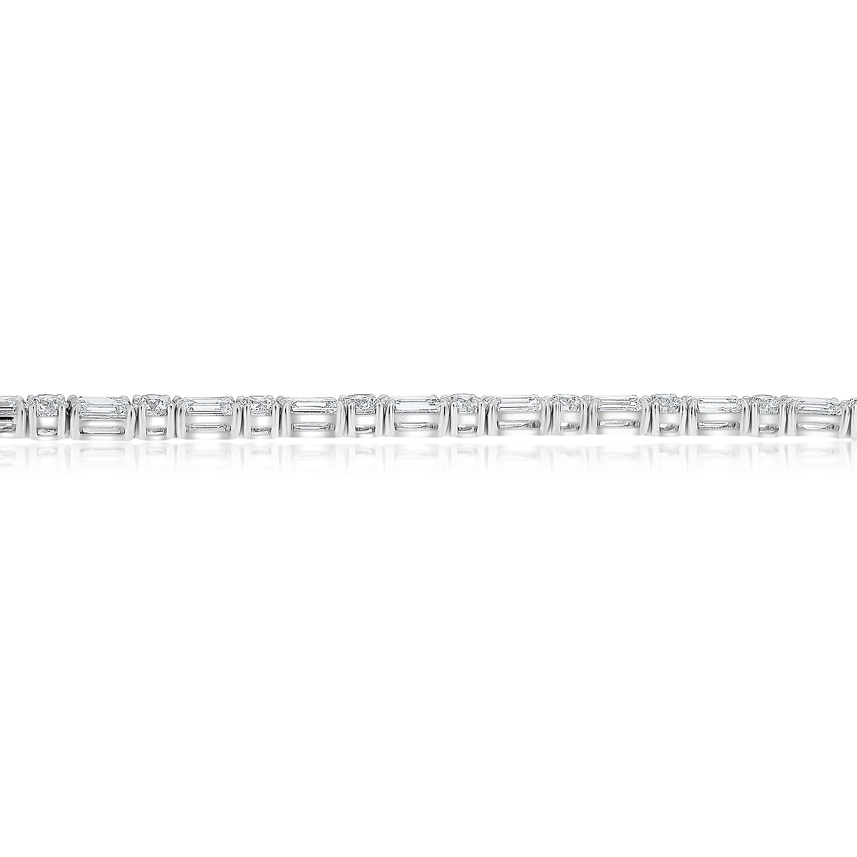 Emerald Cut Diamond Bracelet — view 3