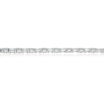 Emerald Cut Diamond Bracelet — view 3