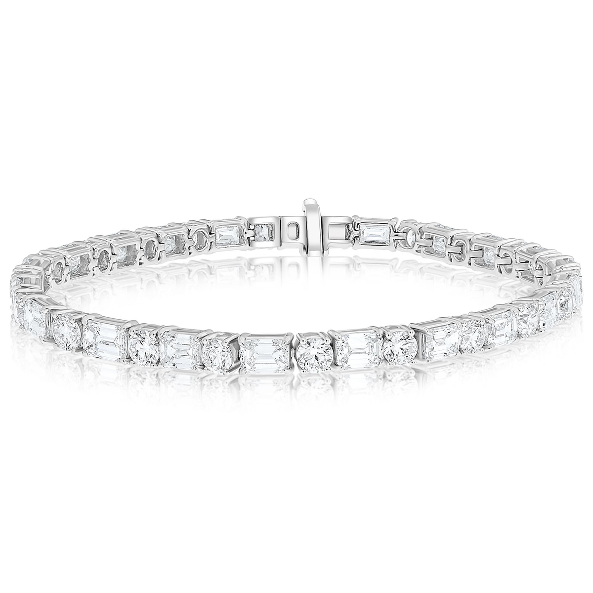 Emerald Cut Diamond Bracelet — view 1
