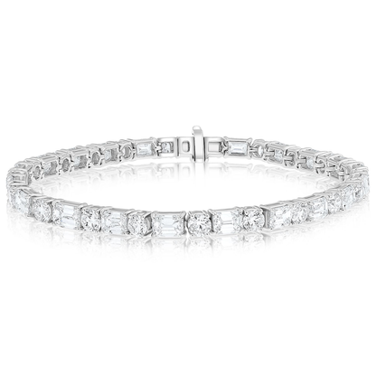 Emerald Cut Diamond Bracelet — view 1