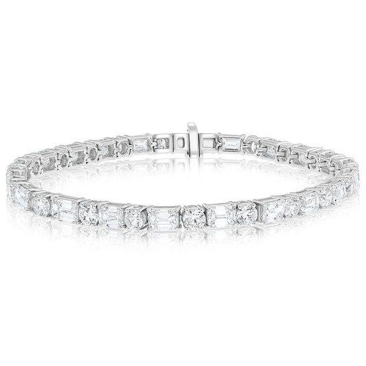 Emerald Cut Diamond Bracelet — view 1