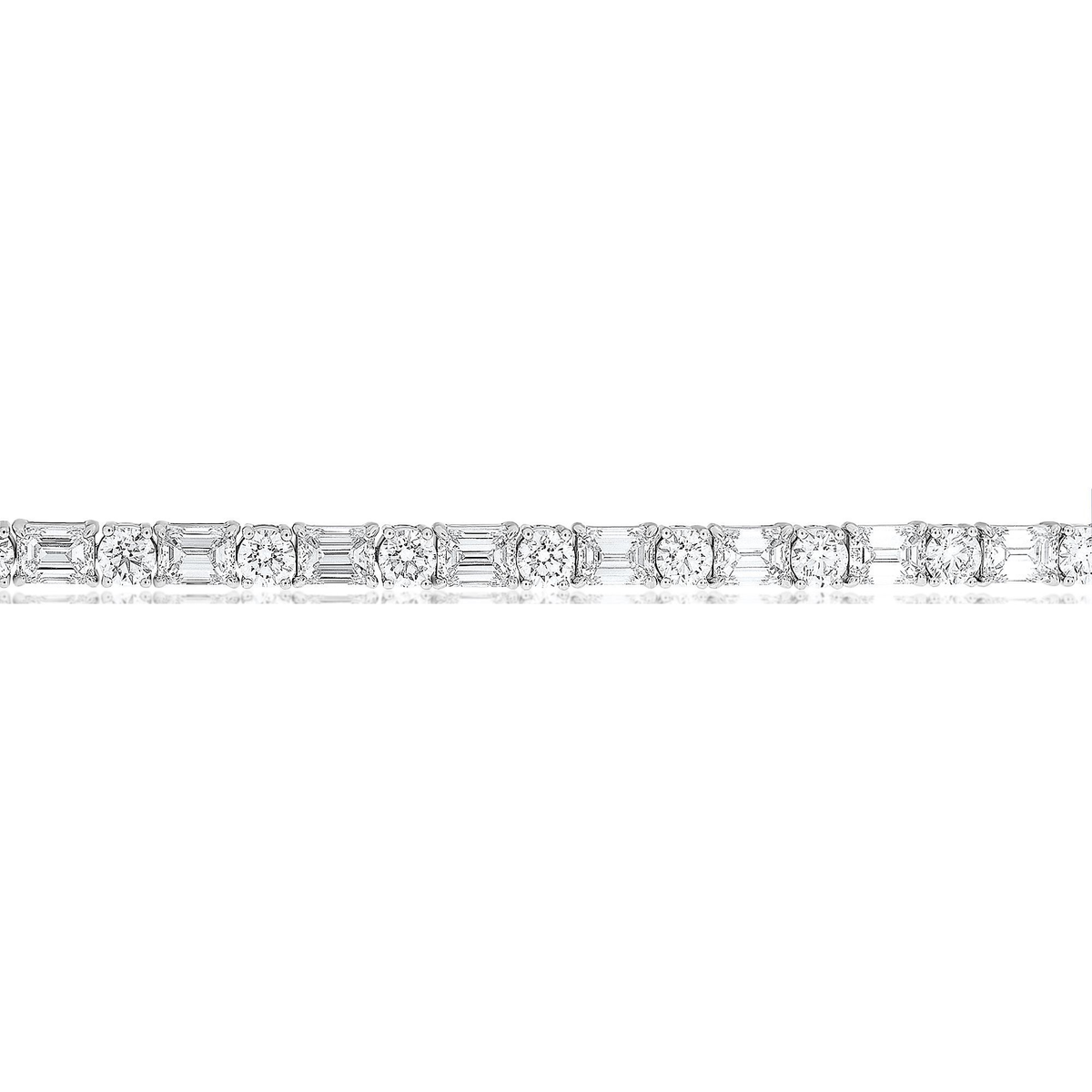 Emerald Cut Diamond Bracelet — view 2