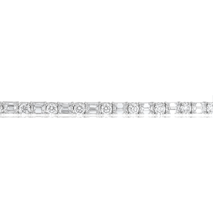 Emerald Cut Diamond Bracelet — view 2